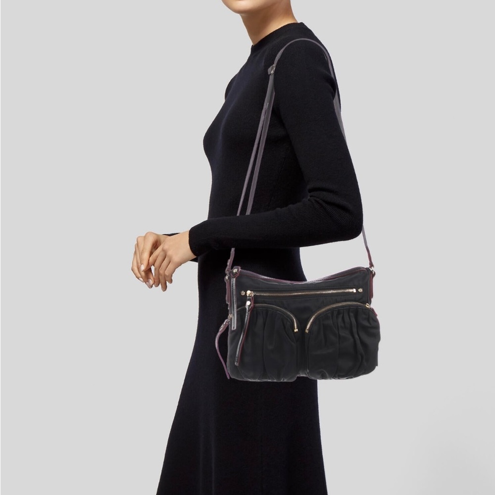 MZ Wallace Mia Paige Bedford Black Messenger Shoulder Bag - Picture 2 of 12